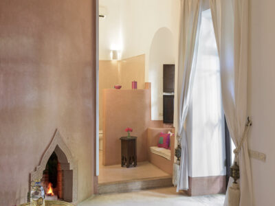 18-Angelique-suite-fireplace-Riad-Hayati-Marrakech-Morocco-Holiday